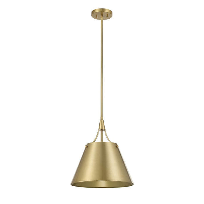 Savoy House Willis 1-Light Pendant, Warm Brass