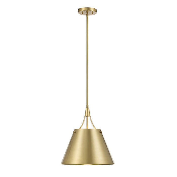 Savoy House Willis 1-Light Pendant, Warm Brass