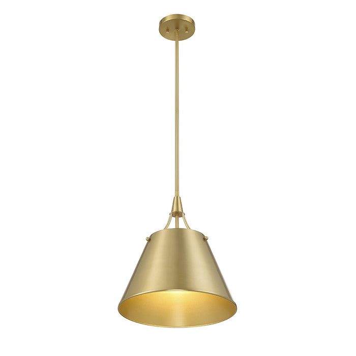 Savoy House Willis 1-Light Pendant, Warm Brass