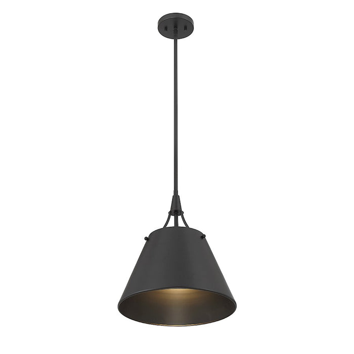 Savoy House Willis 1-Light Pendant, Matte Black