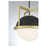 Savoy House Carlysle 1Lt Pendant, Black/Brass