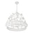 Savoy House Oakmont 6-Light Pendant, Bisque White