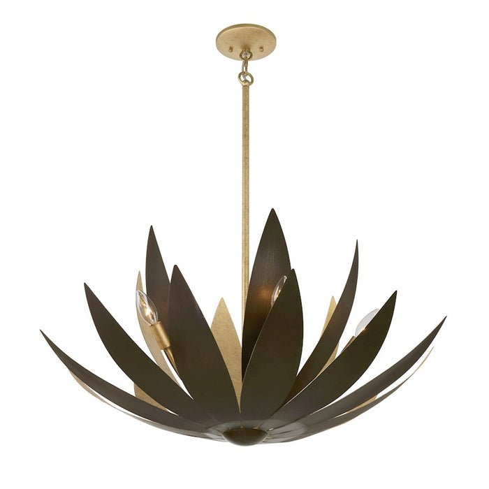 Savoy House Loto 6 Light Pendant, Centura and Burnished Gold