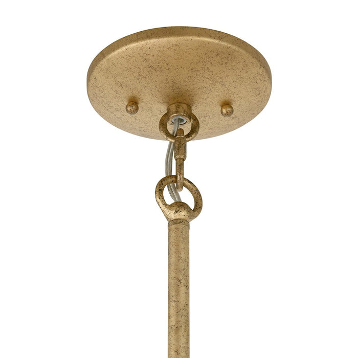 Savoy House Loto 6 Light Pendant, Centura and Burnished Gold