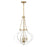 Savoy House Mercer 4 Light Pendant, White and Warm Brass - 7-4866-4-142