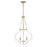 Savoy House Mercer 4 Light Pendant, White and Warm Brass