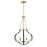 Savoy House Mercer 4 Light Pendant, Matte Black and Warm Brass