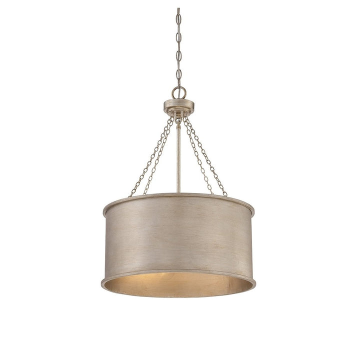 Savoy House Rochester 4-Light Pendant, Silver Patina