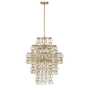 Savoy House Sententas 9 Lt Pendant, Noble Brass - 7-4902-9-127