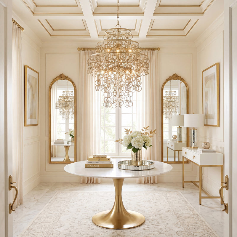 Savoy House Sententas 9 Lt Pendant, Noble Brass