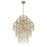 Savoy House Sententas 9 Lt Pendant, Noble Brass
