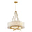 Savoy House Brentwood 4 Lt Pendant, White, Warm Brass