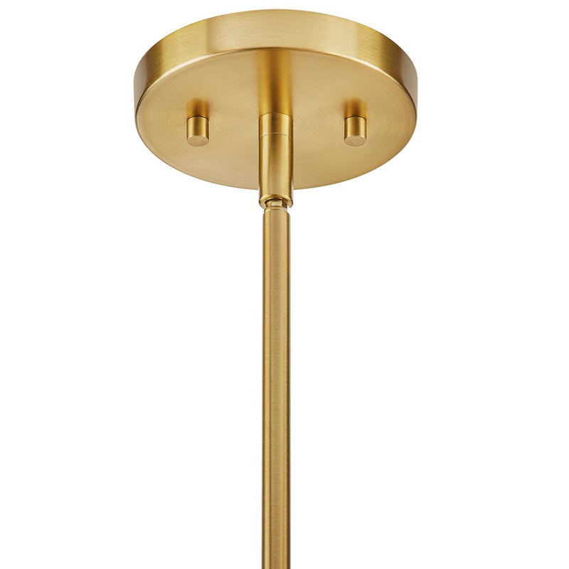 Savoy House Brentwood 4 Lt Pendant, White, Warm Brass