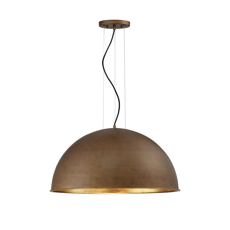 Savoy House Sommerton 3-Light Pendant, Rubbed Bronze/Gold Leaf
