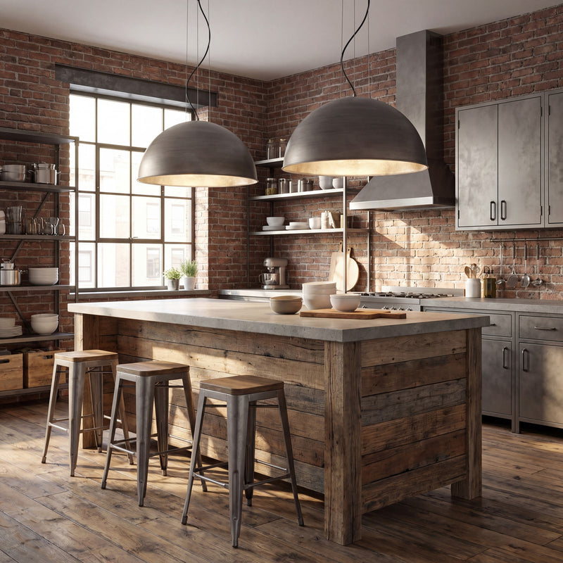 Savoy House Sommerton 3-Light Pendant, Rubbed Zinc/Silver Leaf