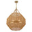 Savoy House Selby 5-Light Pendant, Burnished Brass/Rattan