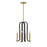 Savoy House Archway 4Lt Pendant, Black/Brass - 7-5532-4-143