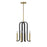 Savoy House Archway 4Lt Pendant, Black/Brass