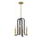 Savoy House Archway 4Lt Pendant, Black/Brass