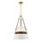 Savoy House Corinth 3 Lt Pendant, White, Warm Brass - 7-5627-3-322