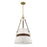 Savoy House Corinth 3 Lt Pendant, White, Warm Brass