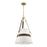 Savoy House Corinth 3 Lt Pendant, White, Warm Brass