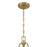 Savoy House Corinth 3 Lt Pendant, White, Warm Brass