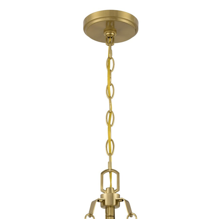 Savoy House Corinth 3 Lt Pendant, White, Warm Brass