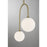 Savoy House Chester 2 Lt Pendant, White Opal, Noble Brass