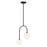 Savoy House Chester 2 Lt Pendant, White Opal, Matte Black - 7-5981-2-89