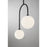 Savoy House Chester 2 Lt Pendant, White Opal, Matte Black