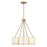 Savoy House Reiling 3 Light Pendant, Warm Brass/White - 7-5988-3-322