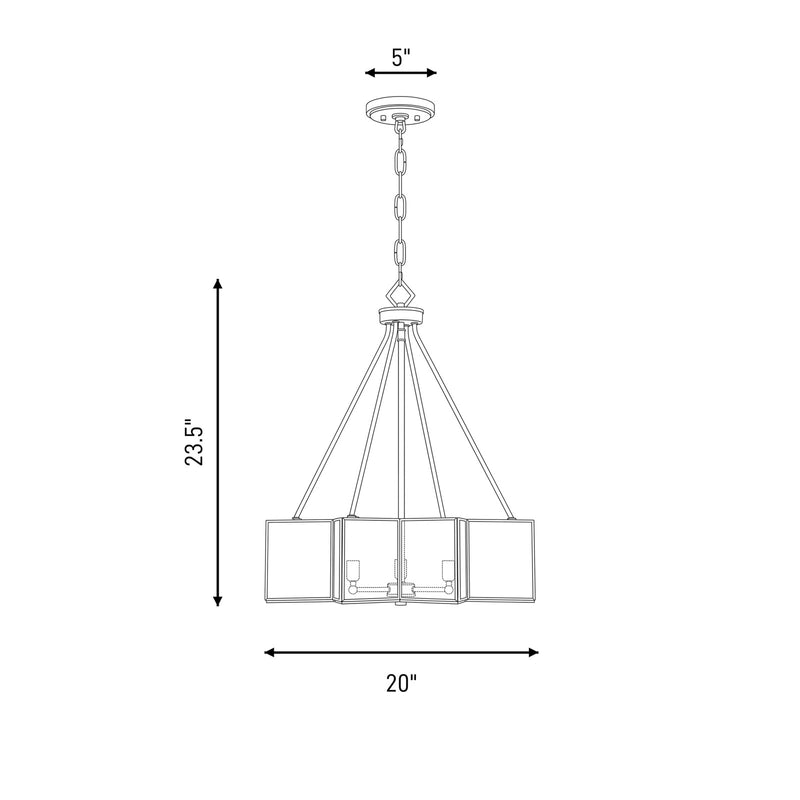 Savoy House Reiling 3 Light Pendant, Warm Brass/White