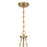Savoy House Reiling 3 Light Pendant, Warm Brass/White