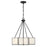 Savoy House Reiling 3 Light Pendant, Matte Black/White - 7-5988-3-89