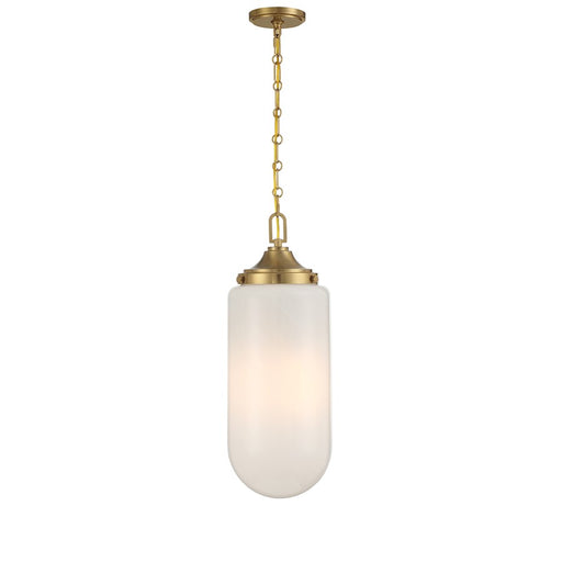 Essentials Bryant 3 Light Pendant, Warm Brass/Strie - 7-6025-3-322