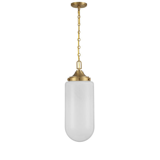 Essentials Bryant 3 Light Pendant, Warm Brass/Strie