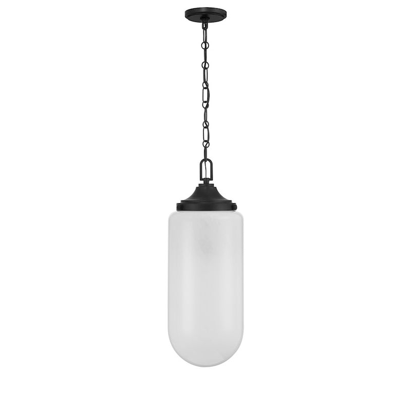 Essentials Bryant 3 Light Pendant, Matte Black/Strie