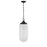 Essentials Bryant 3 Light Pendant, Matte Black/Strie