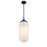 Essentials Bryant 3 Light Pendant, Matte Black/Strie