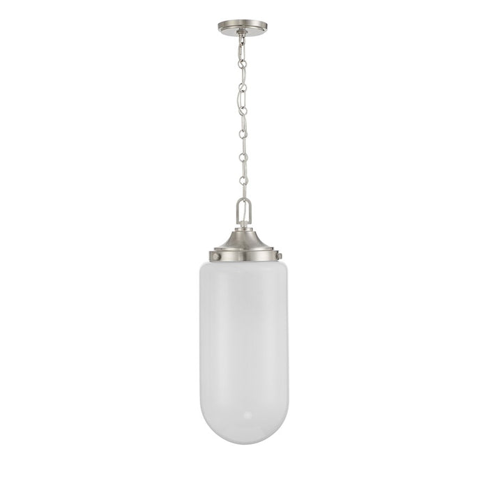 Essentials Bryant 3 Light Pendant, Satin Nickel/Strie