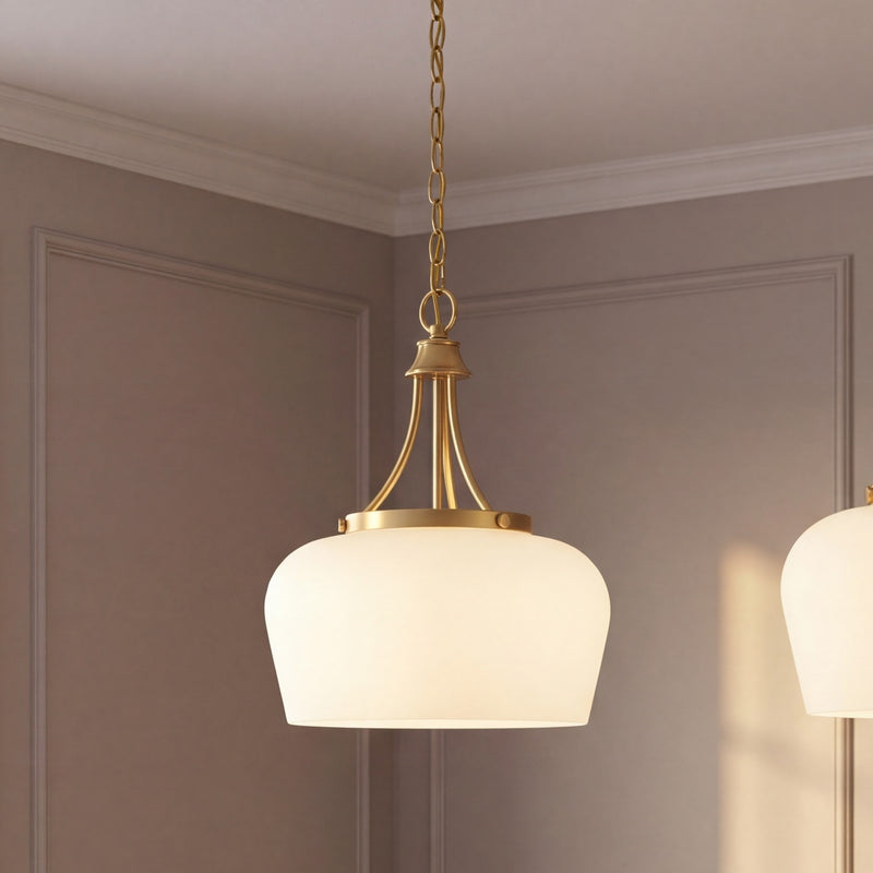 Savoy House Essentials Octave 3 Lt Pendant, Warm Brass