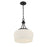 Savoy House Essentials Octave 3 Lt Pendant, White, Matte Black
