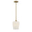 Savoy House Essentials Octave 1 Lt Pendant, Warm Brass - 7-6036-1-322