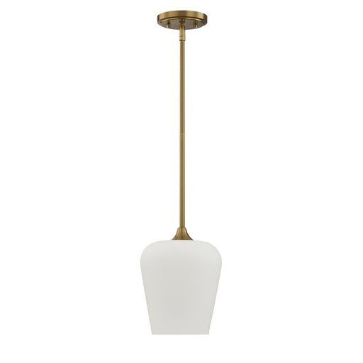 Savoy House Essentials Octave 1 Lt Pendant, Warm Brass