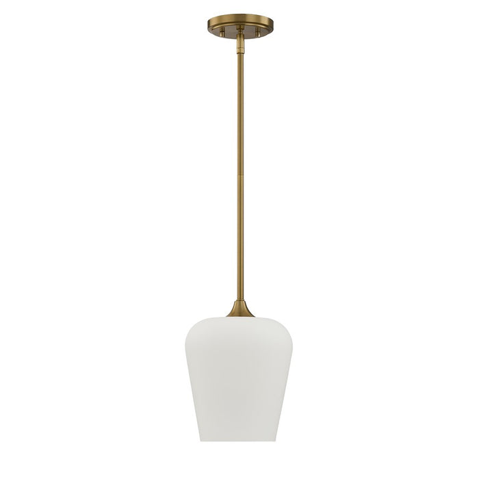 Savoy House Essentials Octave 1 Lt Pendant, Warm Brass