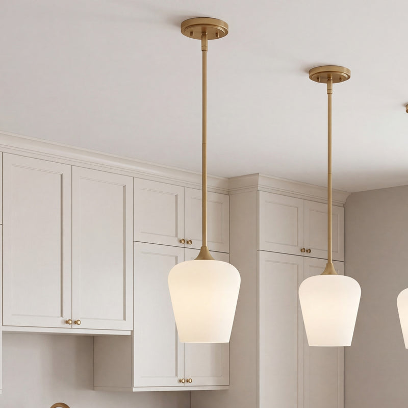 Savoy House Essentials Octave 1 Lt Pendant, Warm Brass