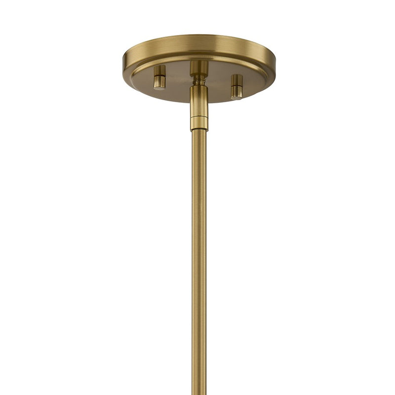 Savoy House Essentials Octave 1 Lt Pendant, Warm Brass