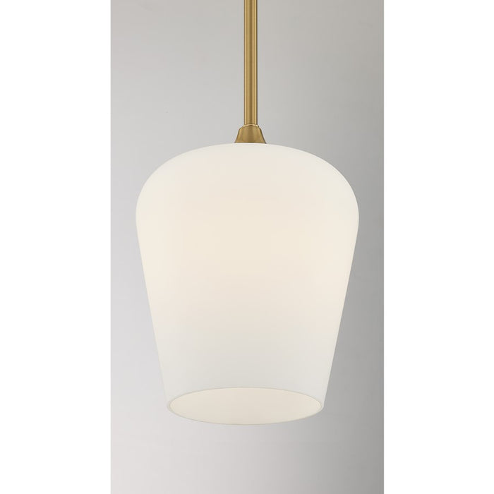 Savoy House Essentials Octave 1 Lt Pendant, Warm Brass