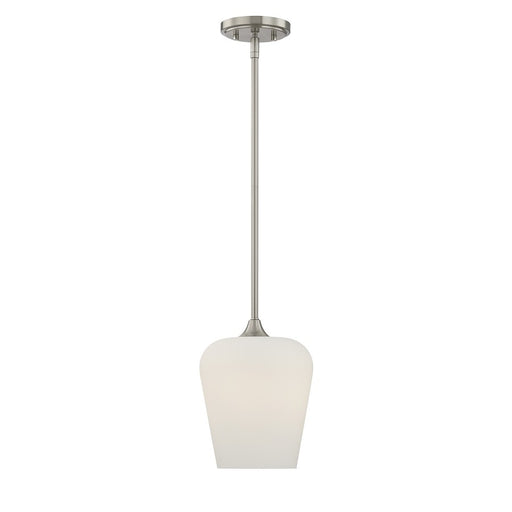 Savoy House Essentials Octave 1 Lt Pendant, Satin, Satin Nickel - 7-6036-1-SN
